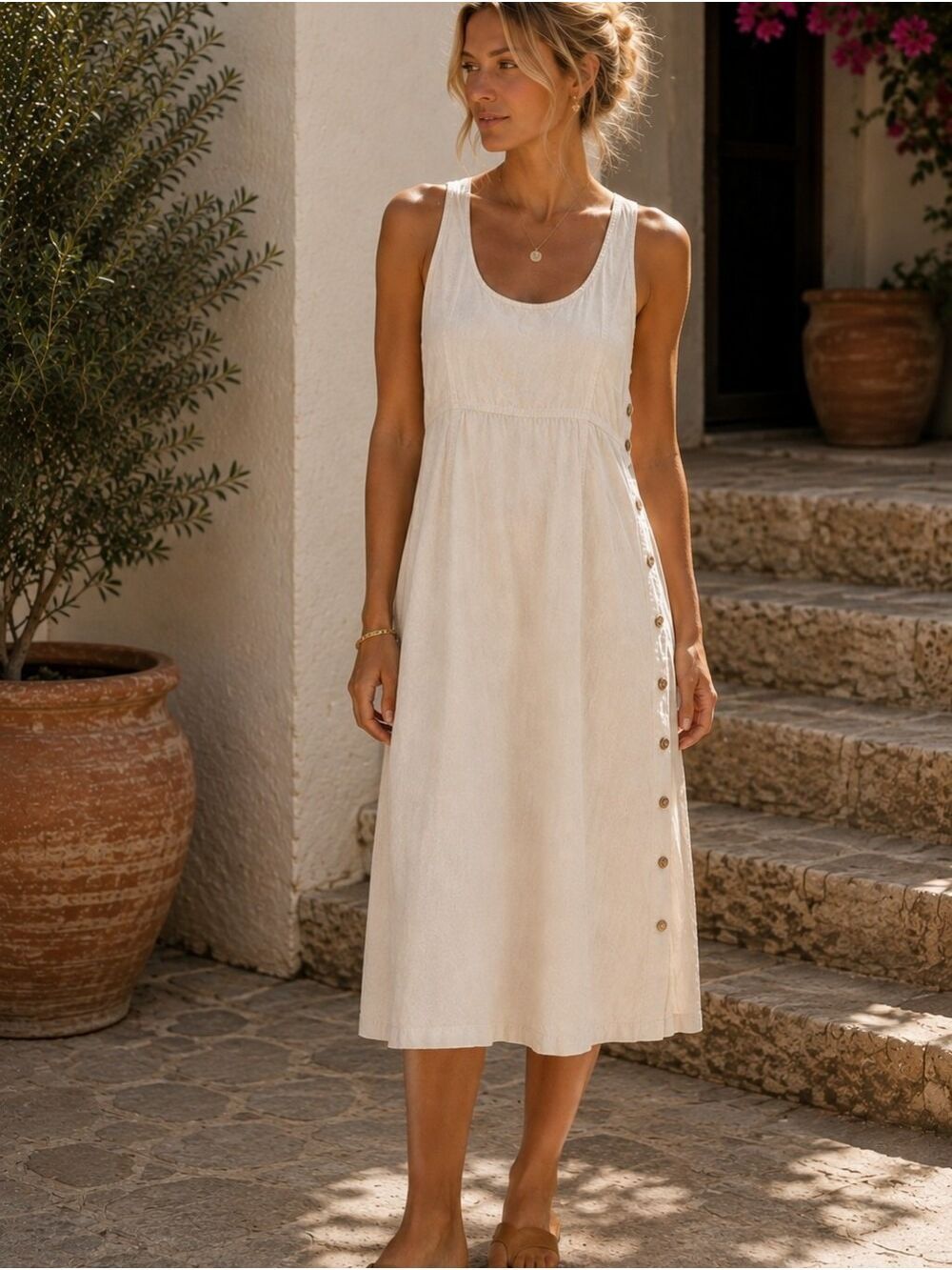 J. Jill Sleeveless Midi Dress, Size SP